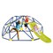 Kids Climbing Dome With Slide Outdoor Playset Steel Frame Fabric Platform